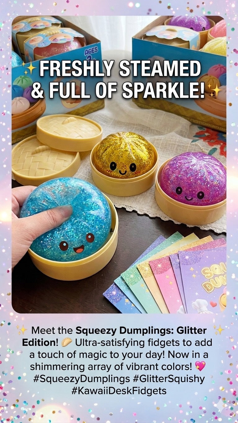 Squishy Glitter Dumplings