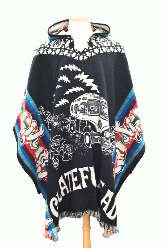 Mushroom B&W Poncho
