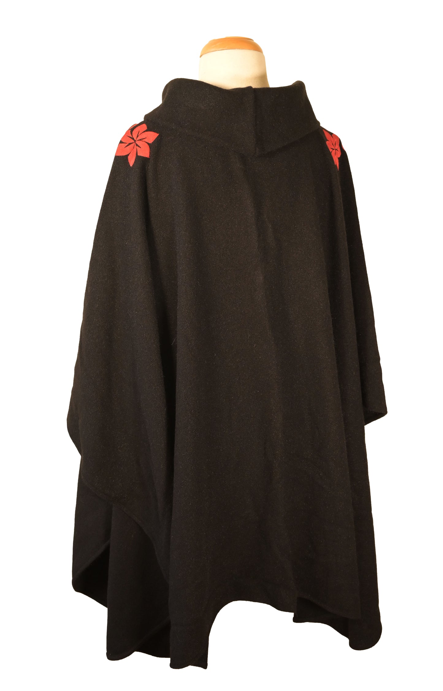 leather detail Poncho