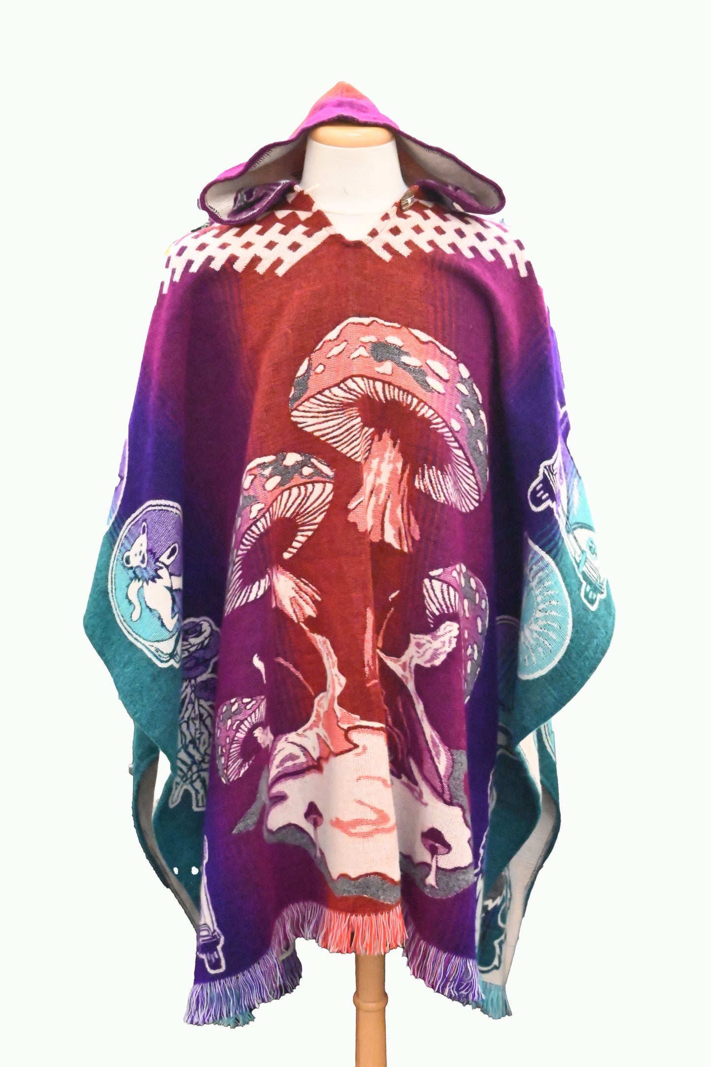 Mushroom Colorful Poncho
