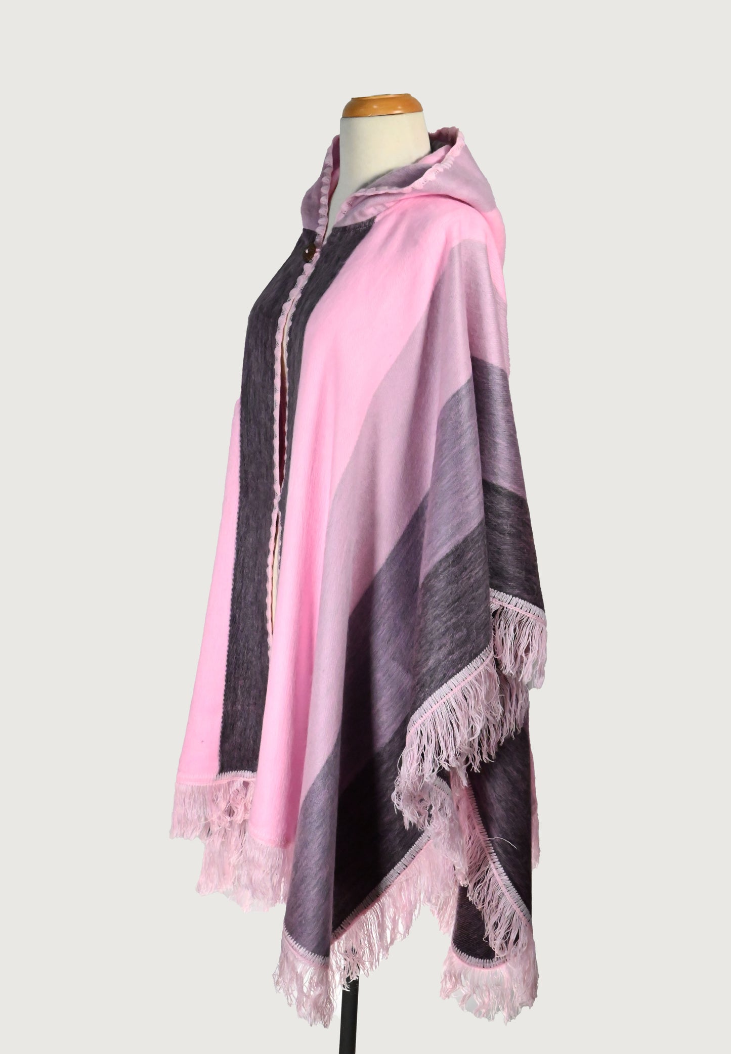 Alpaca Poncho Pink