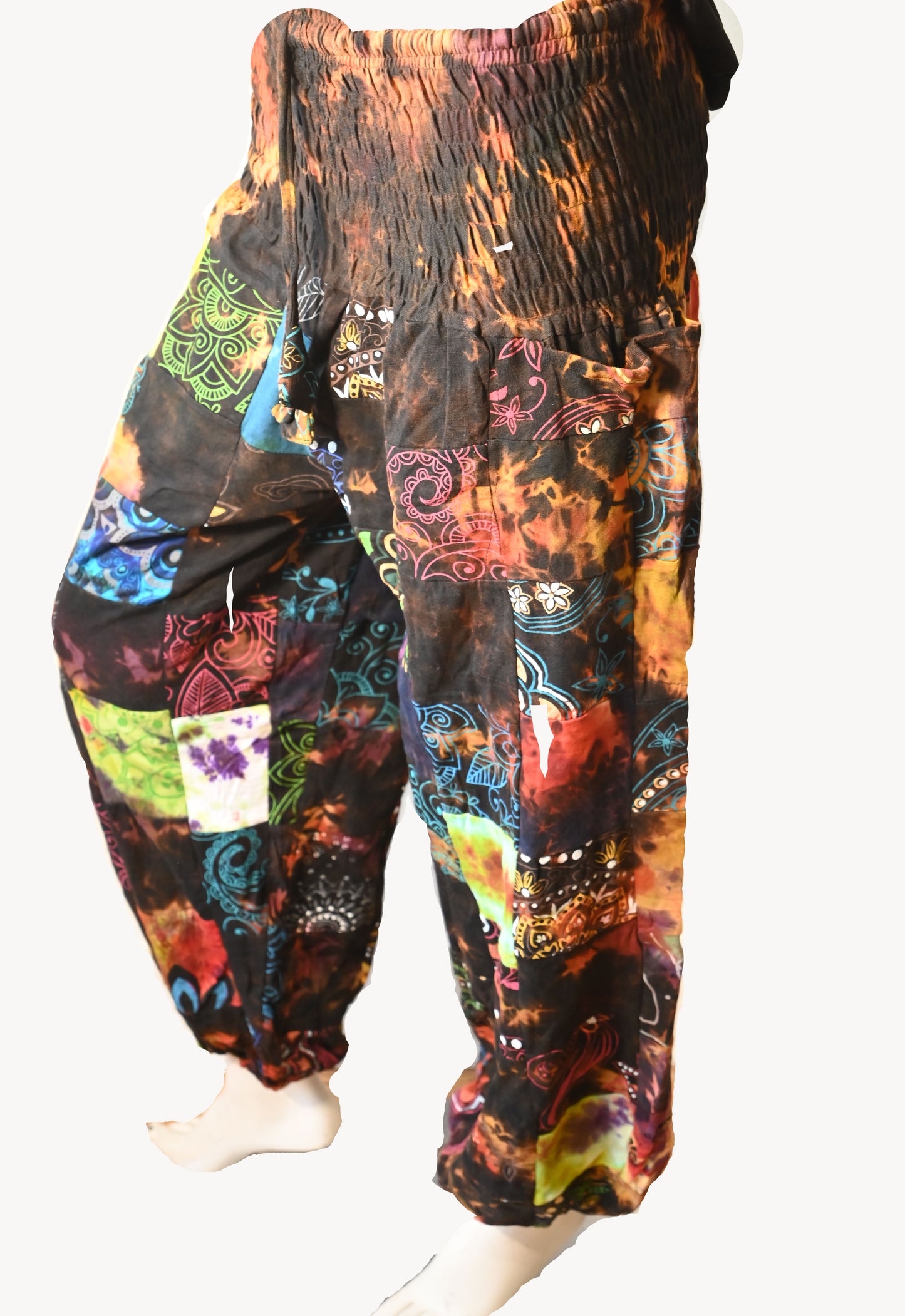 Patch work Tie dye pant