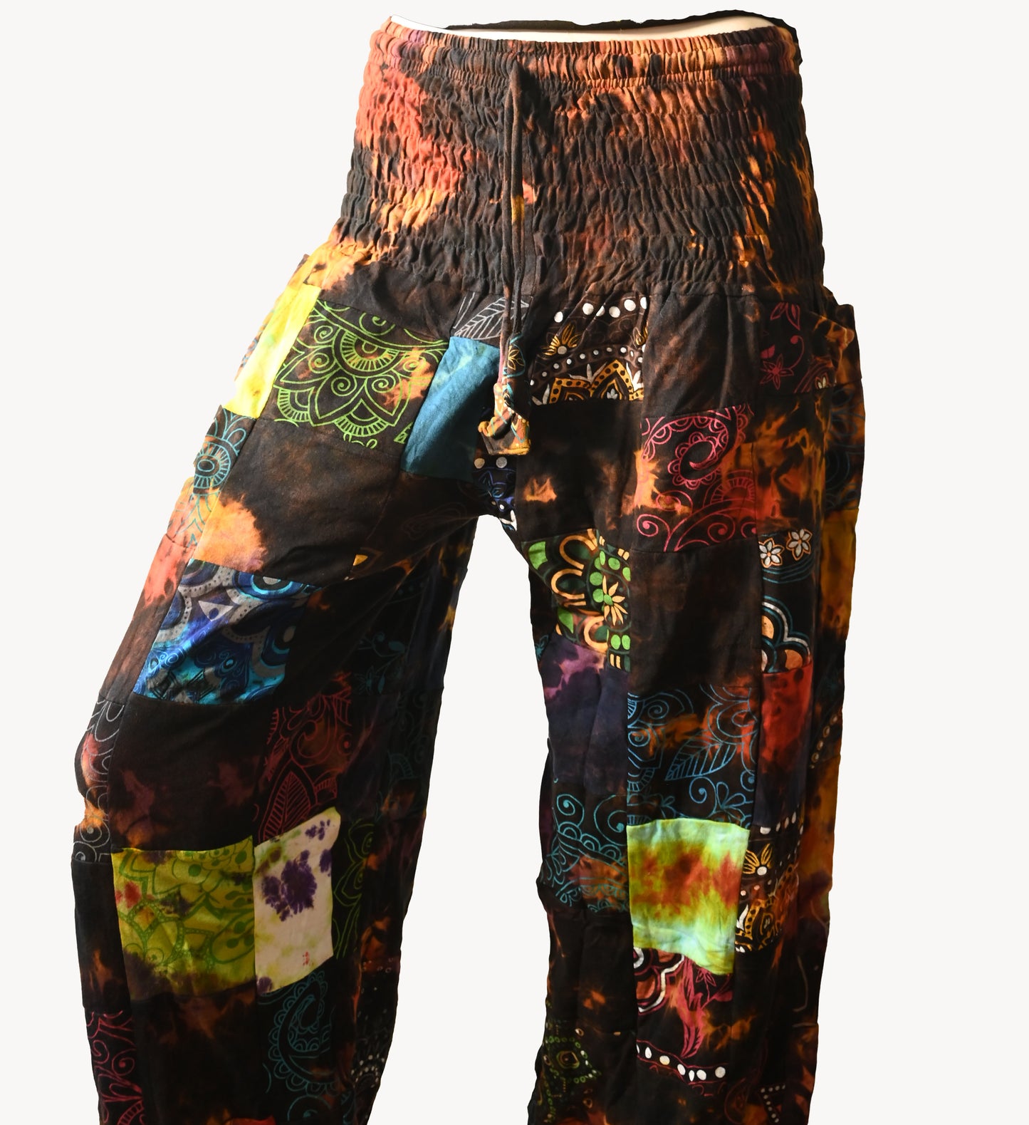 Patch work Tie dye pant
