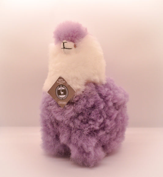 Alpaca Stuffed Animal neon Color Purple