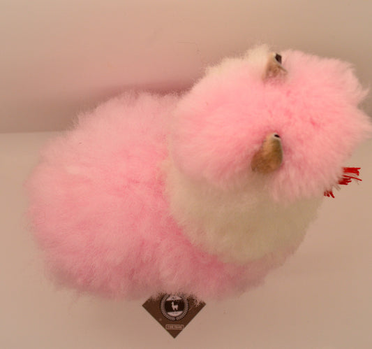Alpaca Stuffed Animal neon Color Pink