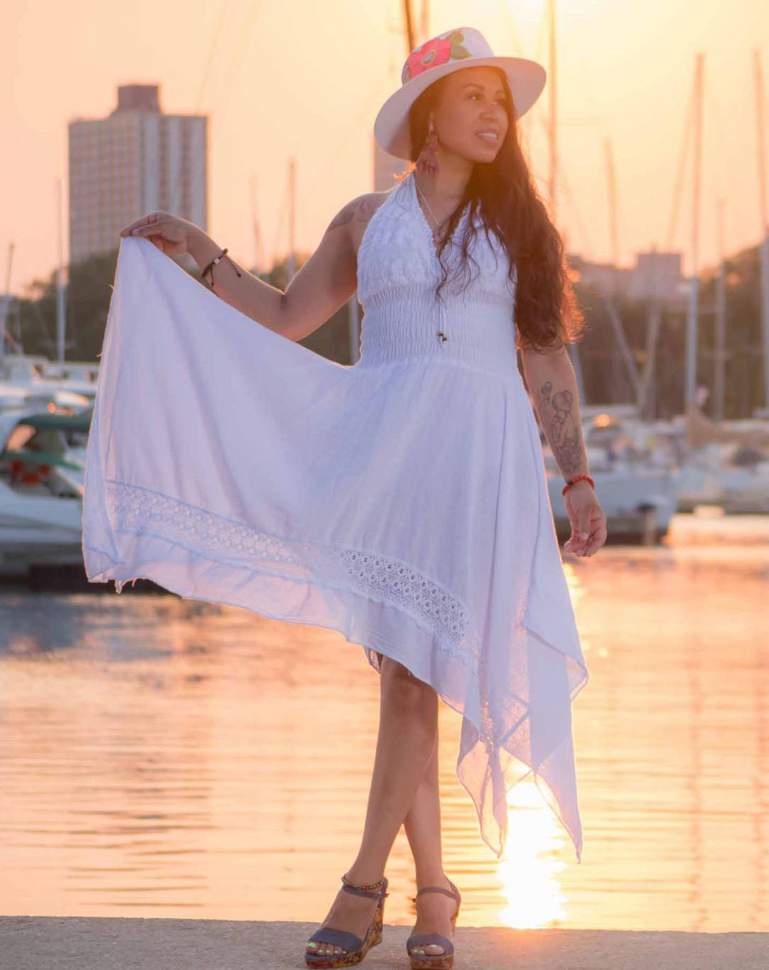 White Summer Pima Cotton Dress White Summer Pima Cotton Dress